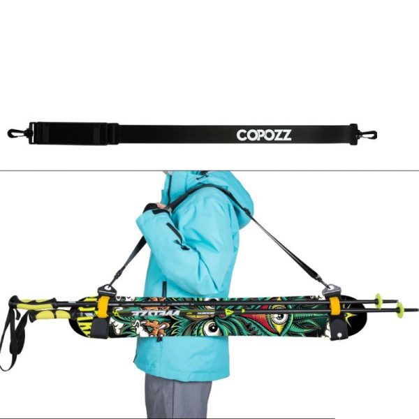 Sangle de Ski en Nylon, avec épaulettes, antidérapante, Portable / Ski